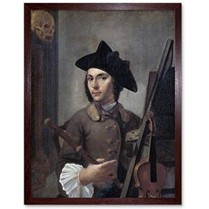 Artery8 Gerrit Backhuijzen Self Portrait Painting Art Print Framed Poster Wall Decor 12x16 inch Artery8 Gerrit Backhuijzen Self Portrait Painting Art Print Framed Poster Wall Decor 12x16 inch