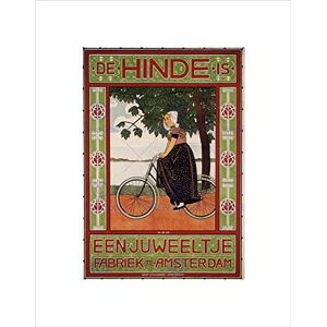 Wee Blue Coo Commercial Advert Bicycle Amsterdam Netherlands Wall Art Print Wee Blue Coo Commercial Advert Bicycle Amsterdam Netherlands Wall Art Print