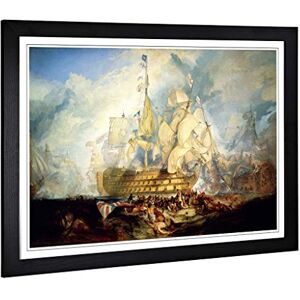 Big Box Art Framed Print of Joseph Mallord William Turner The Battle of Trafalgar Design Wall Art Picture Home Decor for Kitchen, Living Room, Bedroom, Office, Black, A2 / 24.5x18 Inch / 62x45cm Big Box Art Framed Print of Joseph Mallord William Turner The Battle of Trafalgar Design Wall Art Picture Home Decor for Kitchen, Living Room, Bedroom, Office, Black, A2 / 24.5x18 Inch / 62x45cm