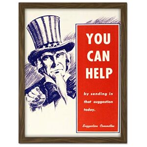 Fine Art Prints War WWII USA Uncle Sam Help With Ideas Advert Artwork Framed Wall Art Print 18X24 Inch Fine Art Prints War WWII USA Uncle Sam Help With Ideas Advert Artwork Framed Wall Art Print 18X24 Inch