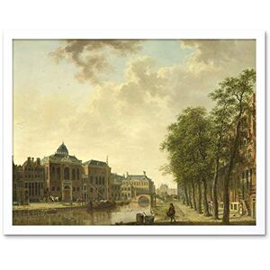 Artery8 Hendrik Keun View Houtmarkt Amsterdam Painting Art Print Framed Poster Wall Decor 12x16 inch Artery8 Hendrik Keun View Houtmarkt Amsterdam Painting Art Print Framed Poster Wall Decor 12x16 inch