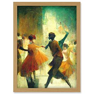 Doppelganger33 LTD 1950's Jazz Club Dancers Degas Style Painting Artwork Framed Wall Art Print A4 Doppelganger33 LTD 1950's Jazz Club Dancers Degas Style Painting Artwork Framed Wall Art Print A4