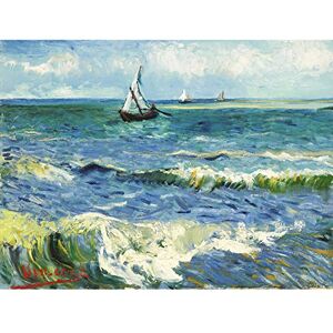 Fine Art Prints Vincent Van Gogh Zeegezicht Bij Les Saintes Maries De La Mer Large Wall Art Print Canvas Premium Poster Mural Fine Art Prints Vincent Van Gogh Zeegezicht Bij Les Saintes Maries De La Mer Large Wall Art Print Canvas Premium Poster Mural