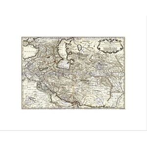 Wee Blue Coo MAP ANTIQUE MIDDLE EAST IRAN PERSIA DE L'ISLE BLACK FRAMED ART PRINT B12X7077 Wee Blue Coo MAP ANTIQUE MIDDLE EAST IRAN PERSIA DE L'ISLE BLACK FRAMED ART PRINT B12X7077