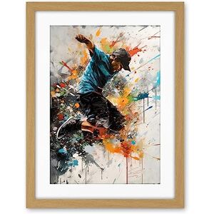 Artery8 Parkour Jump Urban Sport Paint Splat Action Shot Artwork Framed Wall Art Print 18X24 Inch Artery8 Parkour Jump Urban Sport Paint Splat Action Shot Artwork Framed Wall Art Print 18X24 Inch