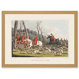 Artery8 John Heaviside Clark Fox Hunting Into Cover Artwork Framed Wall Art Print A4 Artery8 John Heaviside Clark Fox Hunting Into Cover Artwork Framed Wall Art Print A4