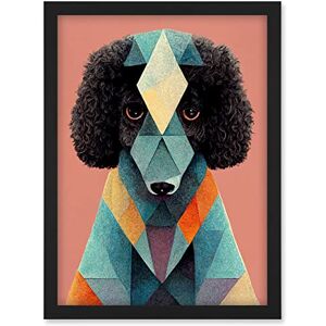 Doppelganger33 LTD Geometric Poodle Dog Boho Abstract Fun Pastel Artwork Framed A3 Wall Art Print Doppelganger33 LTD Geometric Poodle Dog Boho Abstract Fun Pastel Artwork Framed A3 Wall Art Print
