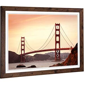 Big Box Art Framed Print of The Golden Gate Bridge San Francisco California (4) Design Wall Art Picture Home Decor for Kitchen, Living Room, Bedroom, Office, Walnut, A2 / 24.5x18 Inch / 62x45cm Big Box Art Framed Print of The Golden Gate Bridge San Francisco California (4) Design Wall Art Picture Home Decor for Kitchen, Living Room, Bedroom, Office, Walnut, A2 / 24.5x18 Inch / 62x45cm