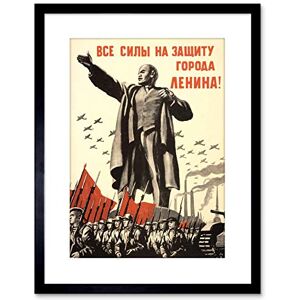 Wee Blue Coo 9x7 '' AD MILITARY LENIN VICTORY RED ARMY WAR WWII USSR FRAMED ART PRINT F97X950 Wee Blue Coo 9x7 '' AD MILITARY LENIN VICTORY RED ARMY WAR WWII USSR FRAMED ART PRINT F97X950