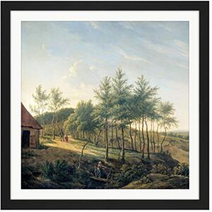 Artery8 Michaelis Hilly Landscape Trees Painting Square Wooden Framed Wall Art Print Picture 16X16 Inch Artery8 Michaelis Hilly Landscape Trees Painting Square Wooden Framed Wall Art Print Picture 16X16 Inch