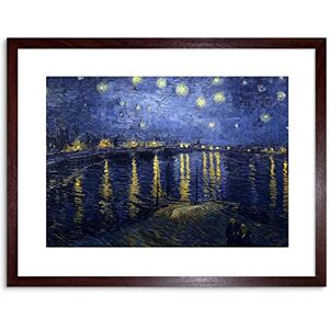 Wee Blue Coo Painting Van Gogh Starry Night Over Rhone Framed Wall Art Print Wee Blue Coo Painting Van Gogh Starry Night Over Rhone Framed Wall Art Print