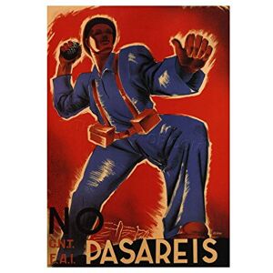 Wee Blue Coo War Spanish Civil FAI CNT Republican Spain Vintage Ad Wall Art Print Wee Blue Coo War Spanish Civil FAI CNT Republican Spain Vintage Ad Wall Art Print