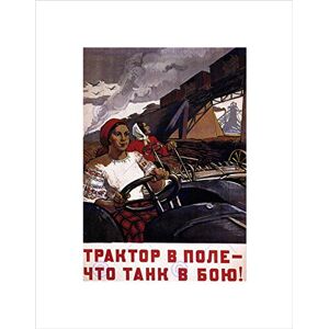 Wee Blue Coo War WW2 Tractor Tank Soviet Union Vintage Advert Wall Art Print Wee Blue Coo War WW2 Tractor Tank Soviet Union Vintage Advert Wall Art Print