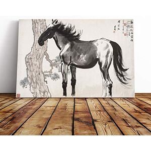 Big Box Art Jin Nong Horse Oriental Canvas Print Gallery Wrapped 30mm Frame Wall Art 20x14 inches Ready to Hang Modern Animals Picture Living Room Bedroom Lounge Office Big Box Art Jin Nong Horse Oriental Canvas Print Gallery Wrapped 30mm Frame Wall Art 20x14 inches Ready to Hang Modern Animals Picture Living Room Bedroom Lounge Office