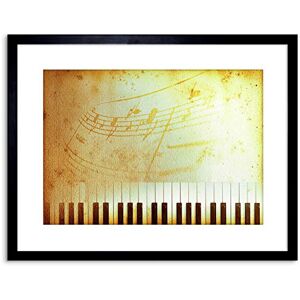Wee Blue Coo PAINTING ILLUSTRATION ABSTRACT PIANO KEYBOARD MUSIC FRAMED PRINT F97X4642 Wee Blue Coo PAINTING ILLUSTRATION ABSTRACT PIANO KEYBOARD MUSIC FRAMED PRINT F97X4642