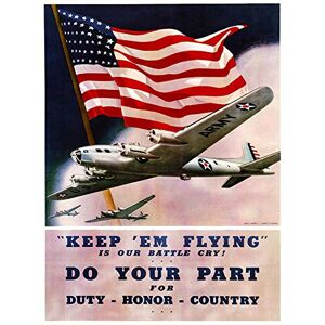 Wee Blue Coo Military Air Force Bomber Flag USA War Wwii Enlist Art Print Poster Wall Decor 12X16 Inch Wee Blue Coo Military Air Force Bomber Flag USA War Wwii Enlist Art Print Poster Wall Decor 12X16 Inch