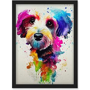 Artery8 - Ink Splatter Cockapoo - A4 - Wall Art Print Artery8 - Ink Splatter Cockapoo - A4 - Wall Art Print