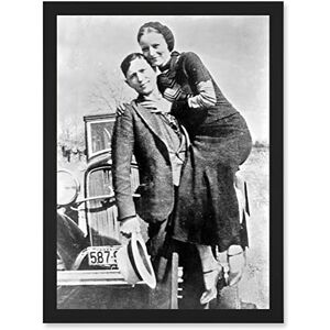 Artery8 Clyde Barrow Gang Bonnie Parker Outlaw Criminal Photo Artwork Framed Wall Art Print A4 Artery8 Clyde Barrow Gang Bonnie Parker Outlaw Criminal Photo Artwork Framed Wall Art Print A4