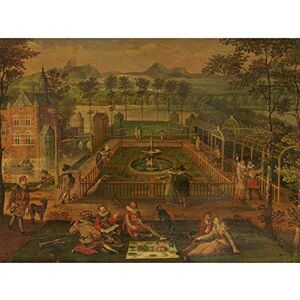 Artery8 16th Century Pleasure Garden Painting Art Print Canvas Premium Wall Decor Poster Mural Artery8 16th Century Pleasure Garden Painting Art Print Canvas Premium Wall Decor Poster Mural