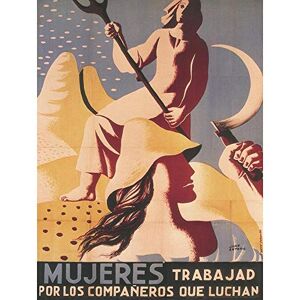 Wee Blue Coo War Spanish Civil Spain Republican Women Fight Vintage Advertising Art Print Poster Wall Decor 12X16 Inch Wee Blue Coo War Spanish Civil Spain Republican Women Fight Vintage Advertising Art Print Poster Wall Decor 12X16 Inch