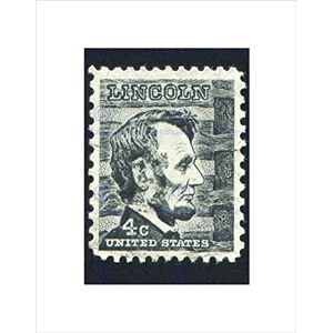 Wee Blue Coo Lincoln Vintage Postage Philately Stamp USA Wall Art Print Wee Blue Coo Lincoln Vintage Postage Philately Stamp USA Wall Art Print