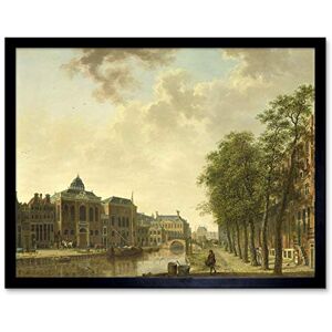 Artery8 Hendrik Keun View Houtmarkt Amsterdam Painting Art Print Framed Poster Wall Decor 12x16 inch Artery8 Hendrik Keun View Houtmarkt Amsterdam Painting Art Print Framed Poster Wall Decor 12x16 inch