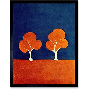 Wee Blue Coo Abstract Matisse Style Trees Forest Painting Yellow Blue Orange Green Art Print Framed Poster Wall Decor 12x16 inch Wee Blue Coo Abstract Matisse Style Trees Forest Painting Yellow Blue Orange Green Art Print Framed Poster Wall Decor 12x16 inch