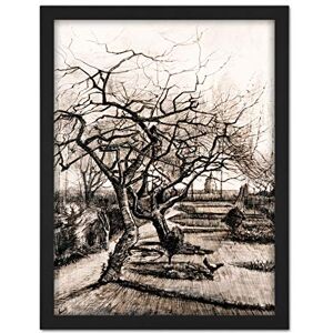 Fine Art Prints Vincent Van Gogh The Parsonage Garden At Nuenen In Winter Large Framed Art Print Poster Wall Decor 18x24 Fine Art Prints Vincent Van Gogh The Parsonage Garden At Nuenen In Winter Large Framed Art Print Poster Wall Decor 18x24