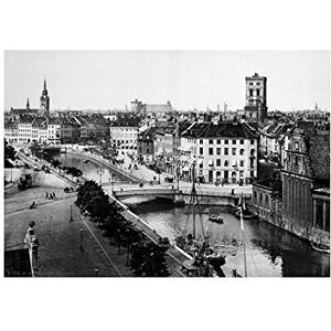 Wee Blue Coo Vintage Photo Cityscape Copenhagen Denmark Wall Art Print Wee Blue Coo Vintage Photo Cityscape Copenhagen Denmark Wall Art Print