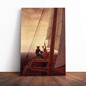 Big Box Art Canvas Print Wall Art Friedrich Caspar David On a Sailing Ship Mounted & Stretched Box Frame Picture Home Decor for Kitchen, Living Room, Bedroom, Hallway, Multi-Colour, 20x14 Inch Big Box Art Canvas Print Wall Art Friedrich Caspar David On a Sailing Ship Mounted & Stretched Box Frame Picture Home Decor for Kitchen, Living Room, Bedroom, Hallway, Multi-Colour, 20x14 Inch