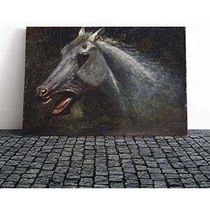 Big Box Art Canvas Print Wall Art Albert Bierstadt A Wild Stallion Mounted and Stretched Box Frame Picture Home Decor for Kitchen, Living Room, Bedroom, Hallway, Multi-Colour, 30x20 Inch Big Box Art Canvas Print Wall Art Albert Bierstadt A Wild Stallion Mounted and Stretched Box Frame Picture Home Decor for Kitchen, Living Room, Bedroom, Hallway, Multi-Colour, 30x20 Inch