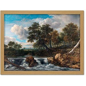 Artery8 Van Ruisdael Landscape Waterfall River Painting Artwork Framed Wall Art Print 18X24 Inch Artery8 Van Ruisdael Landscape Waterfall River Painting Artwork Framed Wall Art Print 18X24 Inch