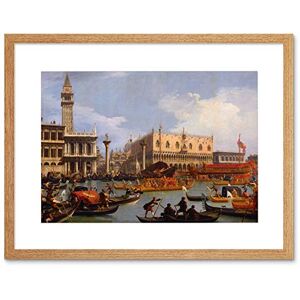 Wee Blue Coo Painting Cityscape Venice Canaletto Bucentaur Return Pier Framed Wall Art Print Wee Blue Coo Painting Cityscape Venice Canaletto Bucentaur Return Pier Framed Wall Art Print
