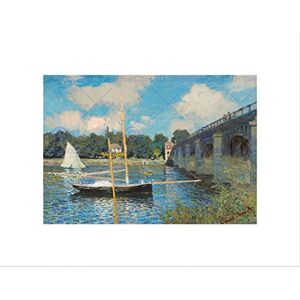 Wee Blue Coo Claude Monet Bridge Argenteuil Art Picture Wall Art Print Wee Blue Coo Claude Monet Bridge Argenteuil Art Picture Wall Art Print