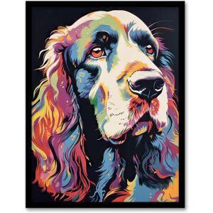 Artery8 English Cocker Spaniel Head Colourful Painting Cute Dog Portrait Artwork Framed Wall Art Print 18X24 Inch Artery8 English Cocker Spaniel Head Colourful Painting Cute Dog Portrait Artwork Framed Wall Art Print 18X24 Inch