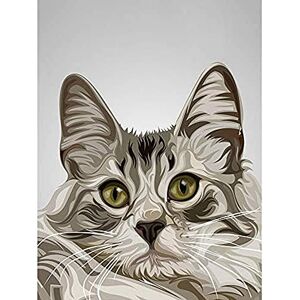 Fine Art Prints Cat Illustration Grey Art Print Canvas Premium Wall Decor Poster Fine Art Prints Cat Illustration Grey Art Print Canvas Premium Wall Decor Poster