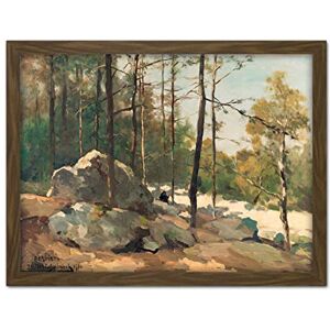 Artery8 Weissenbruch Wooded View Near Barbizon Painting Artwork Framed Wall Art Print 18X24 Inch Artery8 Weissenbruch Wooded View Near Barbizon Painting Artwork Framed Wall Art Print 18X24 Inch