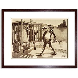 Wee Blue Coo MARRIOTT DON QUIXOTE CAGED LION SMALL FRAMED ART PRINT F97X13536 Wee Blue Coo MARRIOTT DON QUIXOTE CAGED LION SMALL FRAMED ART PRINT F97X13536