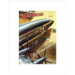 Wee Blue Coo Comics Aeroplane Plane Propellor Brabazon Future Wall Art Print Wee Blue Coo Comics Aeroplane Plane Propellor Brabazon Future Wall Art Print