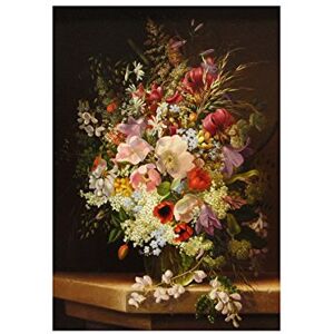 Wee Blue Coo Painting Dietrich Still Life Of Flowers Wall Art Print Wee Blue Coo Painting Dietrich Still Life Of Flowers Wall Art Print