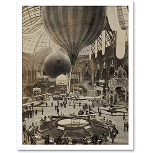 Artery8 Balloon Aircraft Exposition Paris Vintage Photograph Art Print Framed Poster Wall Decor 12x16 inch Artery8 Balloon Aircraft Exposition Paris Vintage Photograph Art Print Framed Poster Wall Decor 12x16 inch