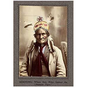 Wee Blue Coo Vintage Photo Chief Geronimo Native Indian Picture Wall Art Print Wee Blue Coo Vintage Photo Chief Geronimo Native Indian Picture Wall Art Print