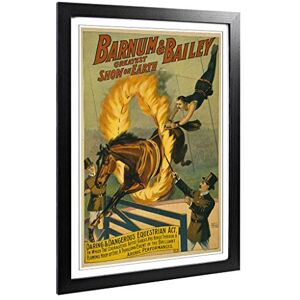 Big Box Art Framed Print of Vintage Circus Poster (7) Design Wall Art Picture Home Decor for Kitchen, Living, Dining Room, Bedroom, Hallway, Office, Black, A2 / 24.5x18 Inch / 62x45cm Big Box Art Framed Print of Vintage Circus Poster (7) Design Wall Art Picture Home Decor for Kitchen, Living, Dining Room, Bedroom, Hallway, Office, Black, A2 / 24.5x18 Inch / 62x45cm