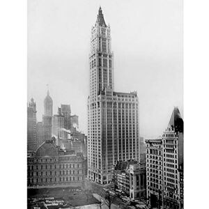 Artery8 New York City Woolworth Building 1915 Vintage Photo Premium Wall Art Canvas Print 18X24 Inch Artery8 New York City Woolworth Building 1915 Vintage Photo Premium Wall Art Canvas Print 18X24 Inch