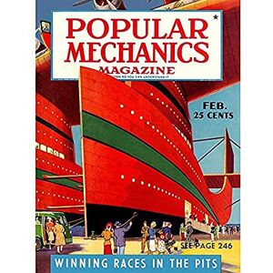 Wee Blue Coo Magazine Cover Vintage Popular Mechanics Cruise Ship Sea 1940 Large Art Print Poster Wall Decor 18x24 inch Wee Blue Coo Magazine Cover Vintage Popular Mechanics Cruise Ship Sea 1940 Large Art Print Poster Wall Decor 18x24 inch