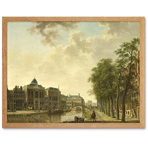 Artery8 Hendrik Keun View Houtmarkt Amsterdam Painting Art Print Framed Poster Wall Decor 12x16 inch Artery8 Hendrik Keun View Houtmarkt Amsterdam Painting Art Print Framed Poster Wall Decor 12x16 inch