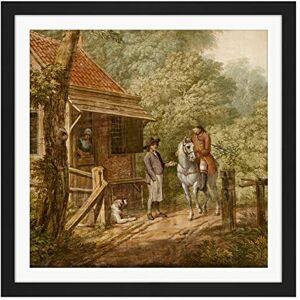 Artery8 Andriessen Dutch Landscape House Horse Painting Square Wooden Framed Wall Art Print Picture 16X16 Inch Artery8 Andriessen Dutch Landscape House Horse Painting Square Wooden Framed Wall Art Print Picture 16X16 Inch