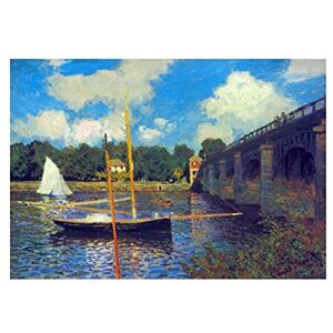 Wee Blue Coo Painting Monet Road Bridge Argenteuil Old Master Wall Art Print Wee Blue Coo Painting Monet Road Bridge Argenteuil Old Master Wall Art Print