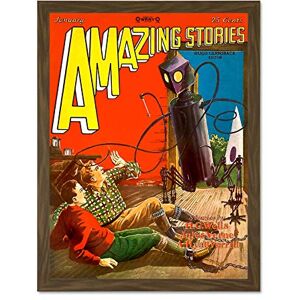 Wee Blue Coo Magazine Amazing Stories 1928 Art Large Framed Art Print Poster Wall Decor 18x24 inch Wee Blue Coo Magazine Amazing Stories 1928 Art Large Framed Art Print Poster Wall Decor 18x24 inch