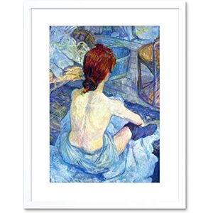 Wee Blue Coo Toulouse Lautrec Rousse Toilet Old Master Framed Wall Art Print Wee Blue Coo Toulouse Lautrec Rousse Toilet Old Master Framed Wall Art Print